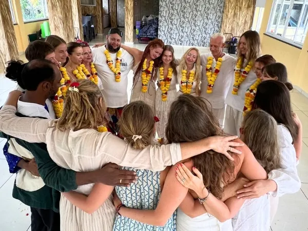 Group Photo of 500 Hour YTTC Students at Rishikul Yogshala Goa